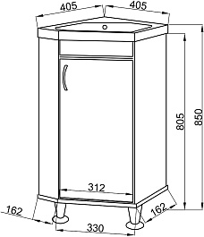 Ceruttispa Мебель для ванной Венеция 40 угловая – фотография-4